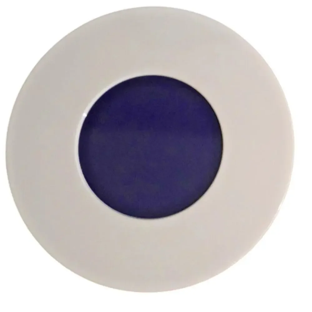 Tupperware Coolspot Trivet White w Bold-n-Blue 2828A Vintage Retro Kitchen Decor
